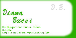 diana bucsi business card